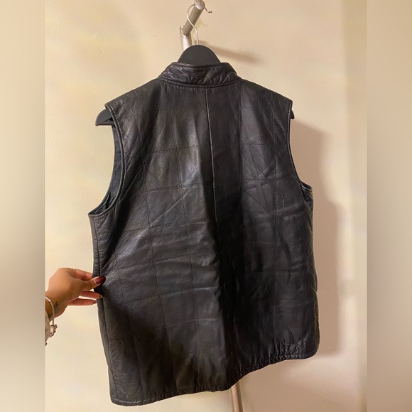 Jaeger Leather Vest - vintage - Picture 6 of 8